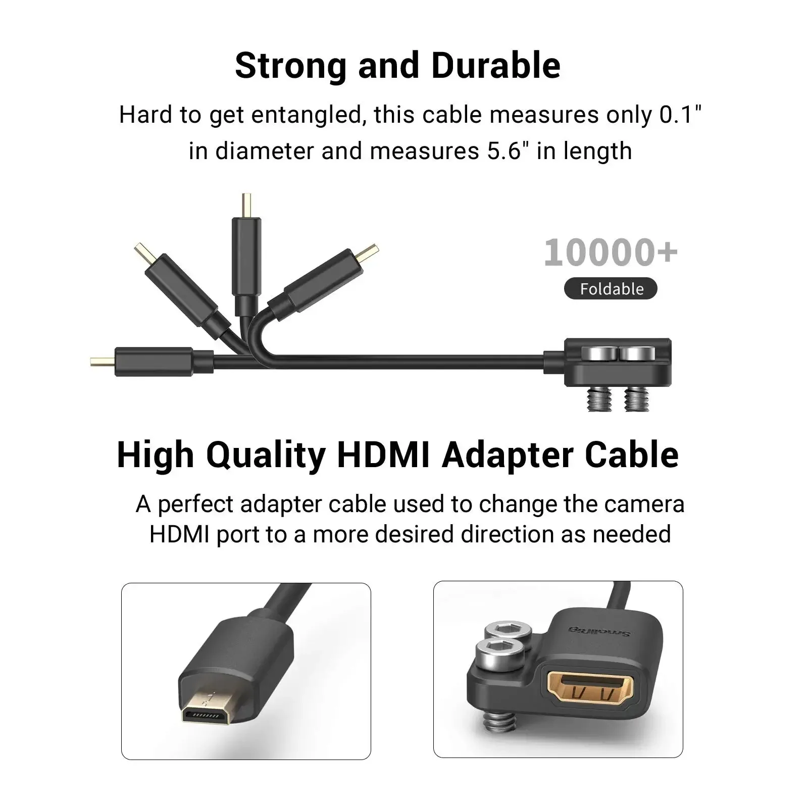 Smallrig Cabo Adaptador Ultra Fino a para a c para a a d para a Bmpcc 4k 6k Sony A7siii Panasonic 3019 3020 3021 - Image 2