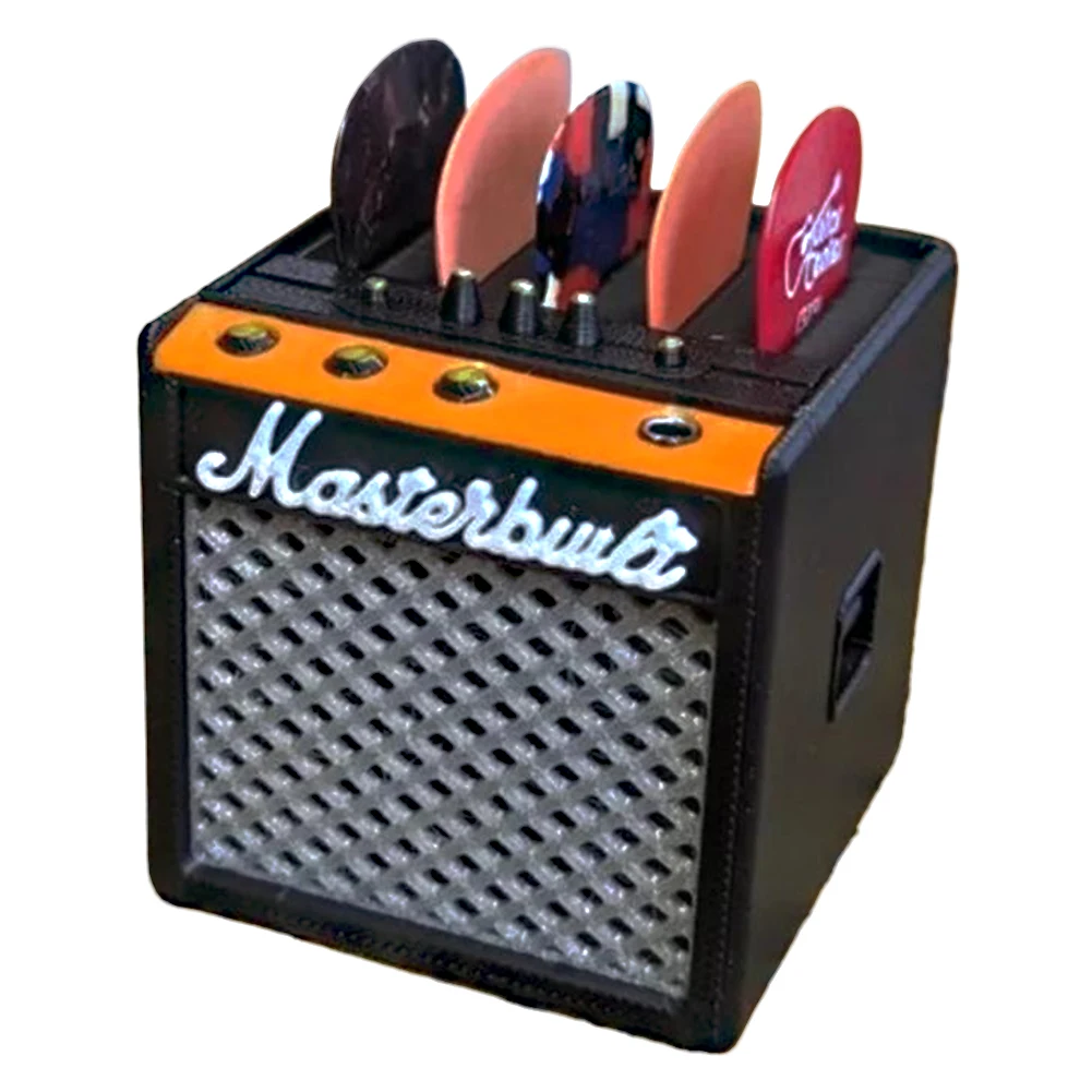 Guitar Picks Holder Plectrum Holder Amp Speaker Guitar Pick Retro Amp Model for Musicians and Players guitar picks guitar pick case