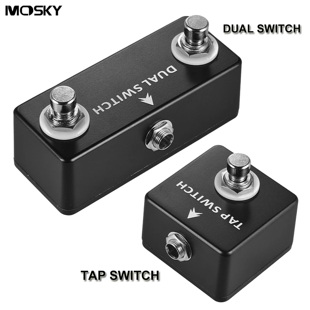 MOSKY DUAL SWITCH pedal Dual Footswitch Foot Switch Pedal Full Metal