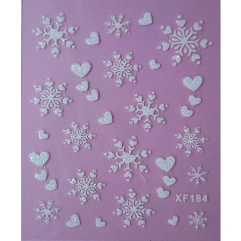 3D DIY Flower Design Water Transfer Nails Art Sticker Lady Women Manicure Tools Nail Wraps Decoration Decals