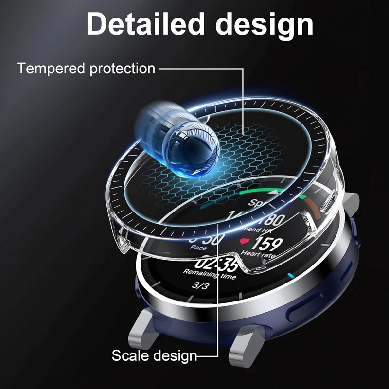 Dual-Layer Protective Case with Tempered Glass Screen Shield - Full Coverage and Shockproof Design