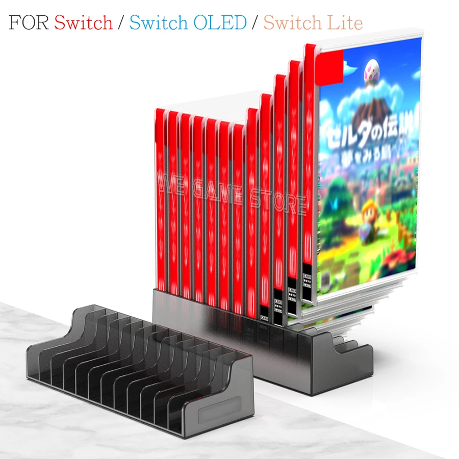 ニンテンドースイッチ OLED 12 個ゲームカードボックス収納スタンド