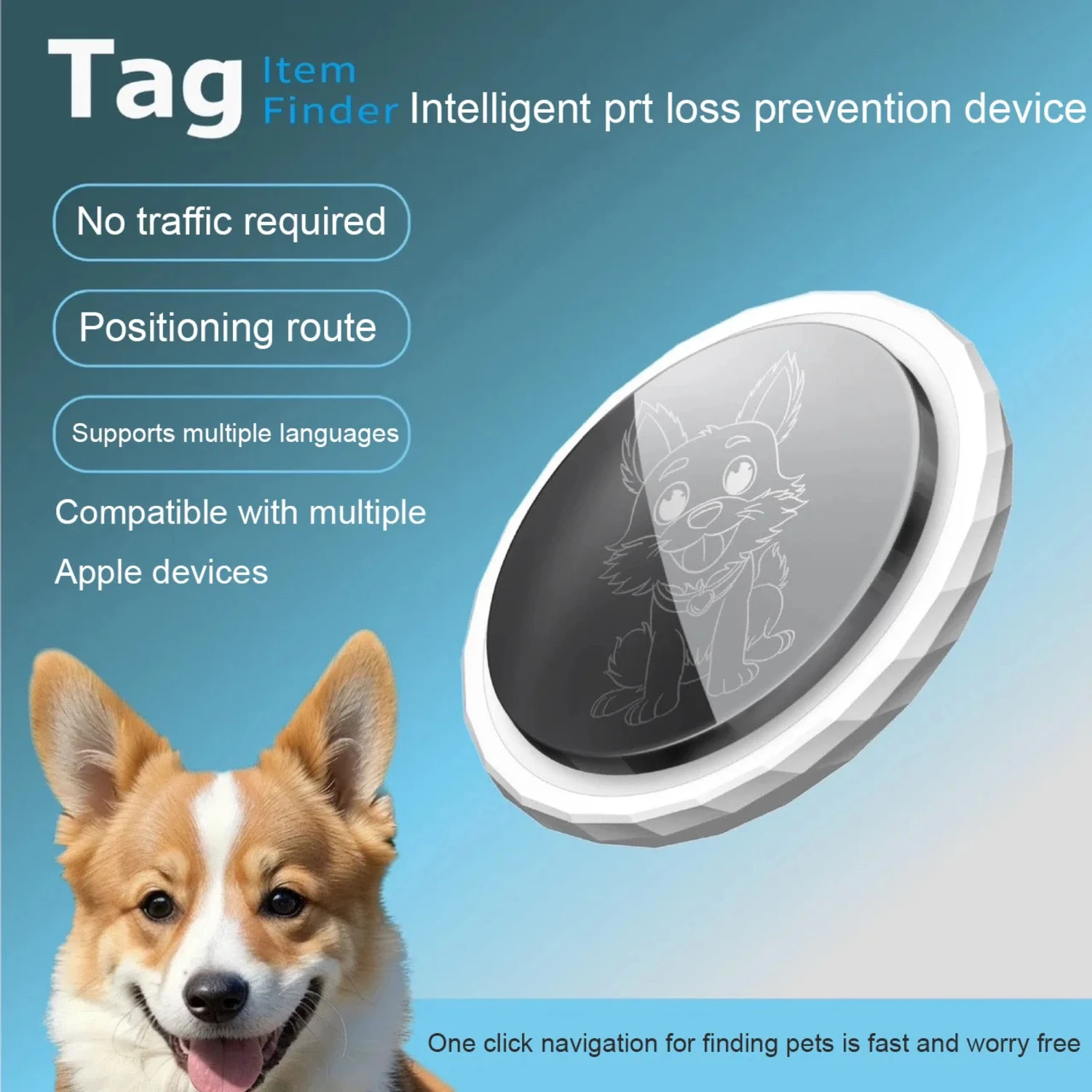Dog Anti-Lost Locator Pet Locator To Prevent Pets From Getting Lost Wild Tracking Waterproof Anti-Freezing Accurate Positioning bluetooth tracker smart tracker
