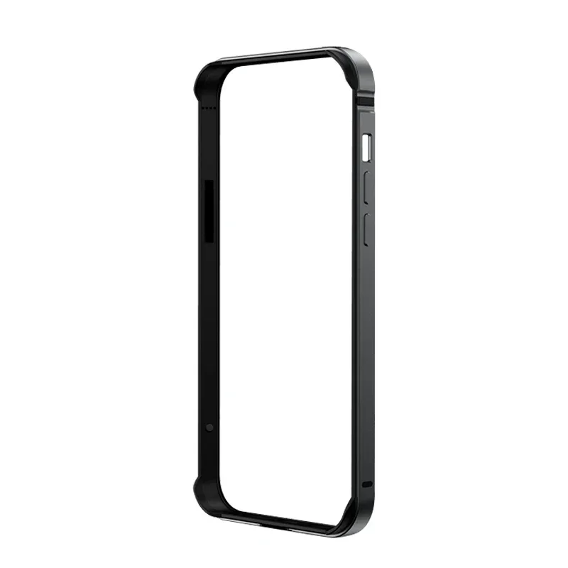 

For iPhone 15 14 Plus 13 Pro Max Soft Silicone Lining Edge Lightweight Aluminium Alloy Bumper Frame Case Cover