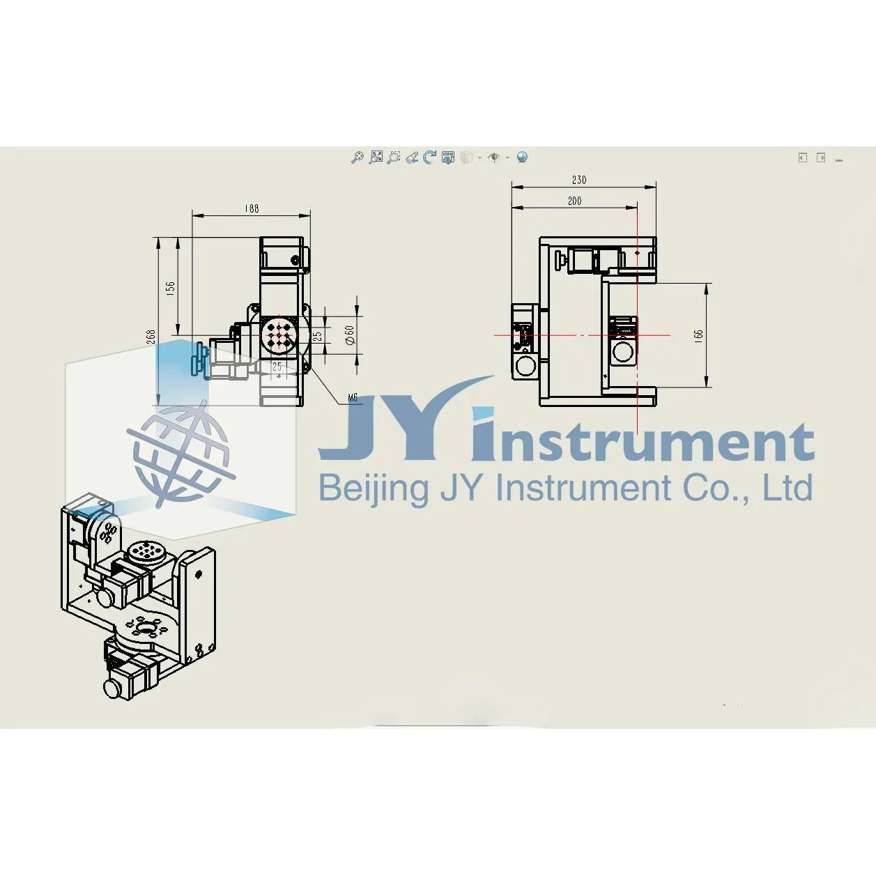 Mini Motorized XYZ Rotation Stage, with 5kg loading