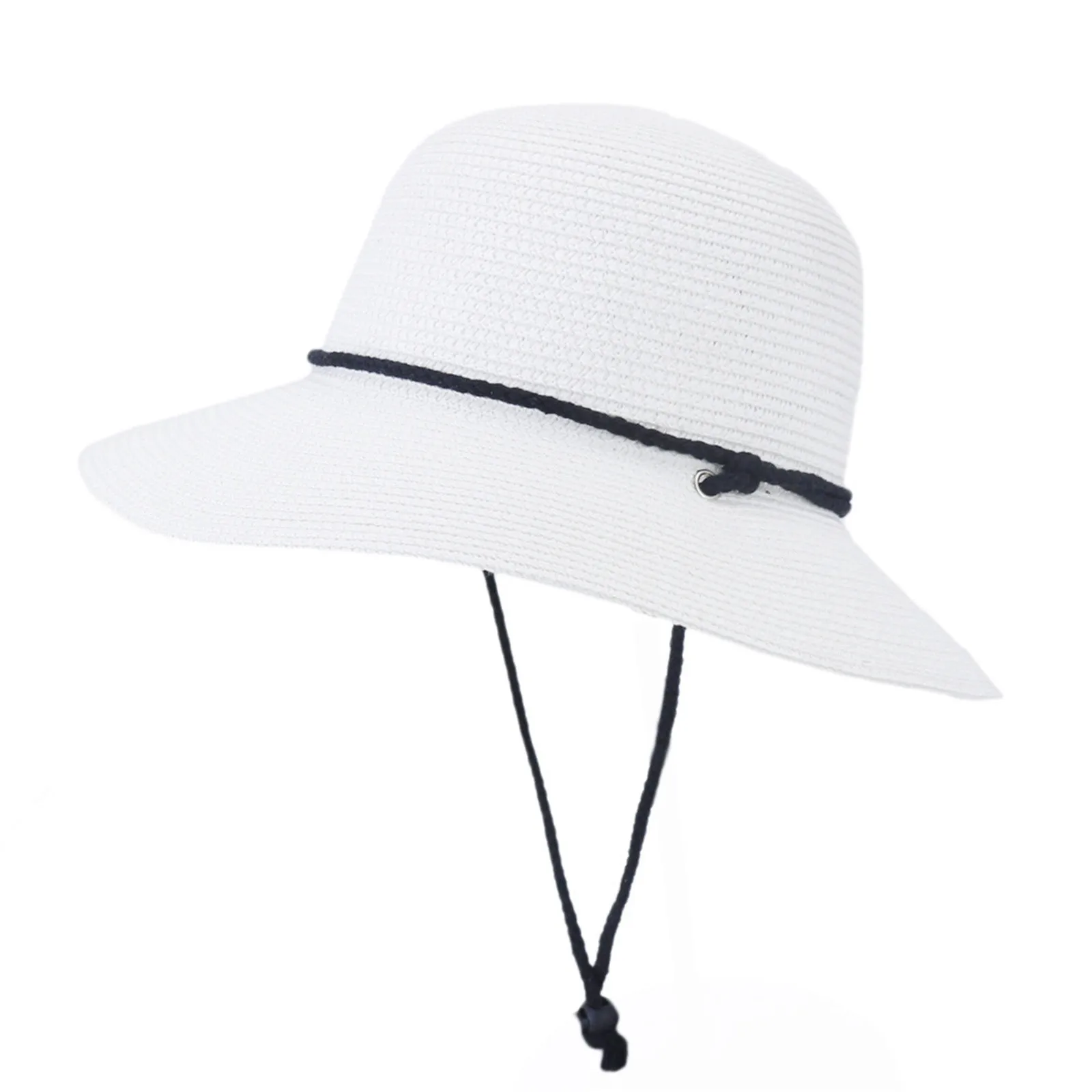 

Woman Hats For The Sun Large Edge Dome Wide-Brimmed Sun Hats With Windproof Lanyard Straw Sun Hat Sombrero Mujer Para El Sol
