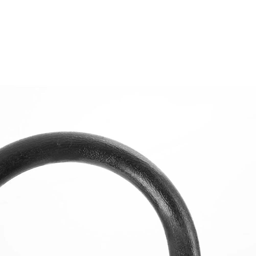 1 Pair ABS Fitness Gym Rings Gymnastic Rings Pull-up for Body Strength Power Chin Up Training Workout (Black)