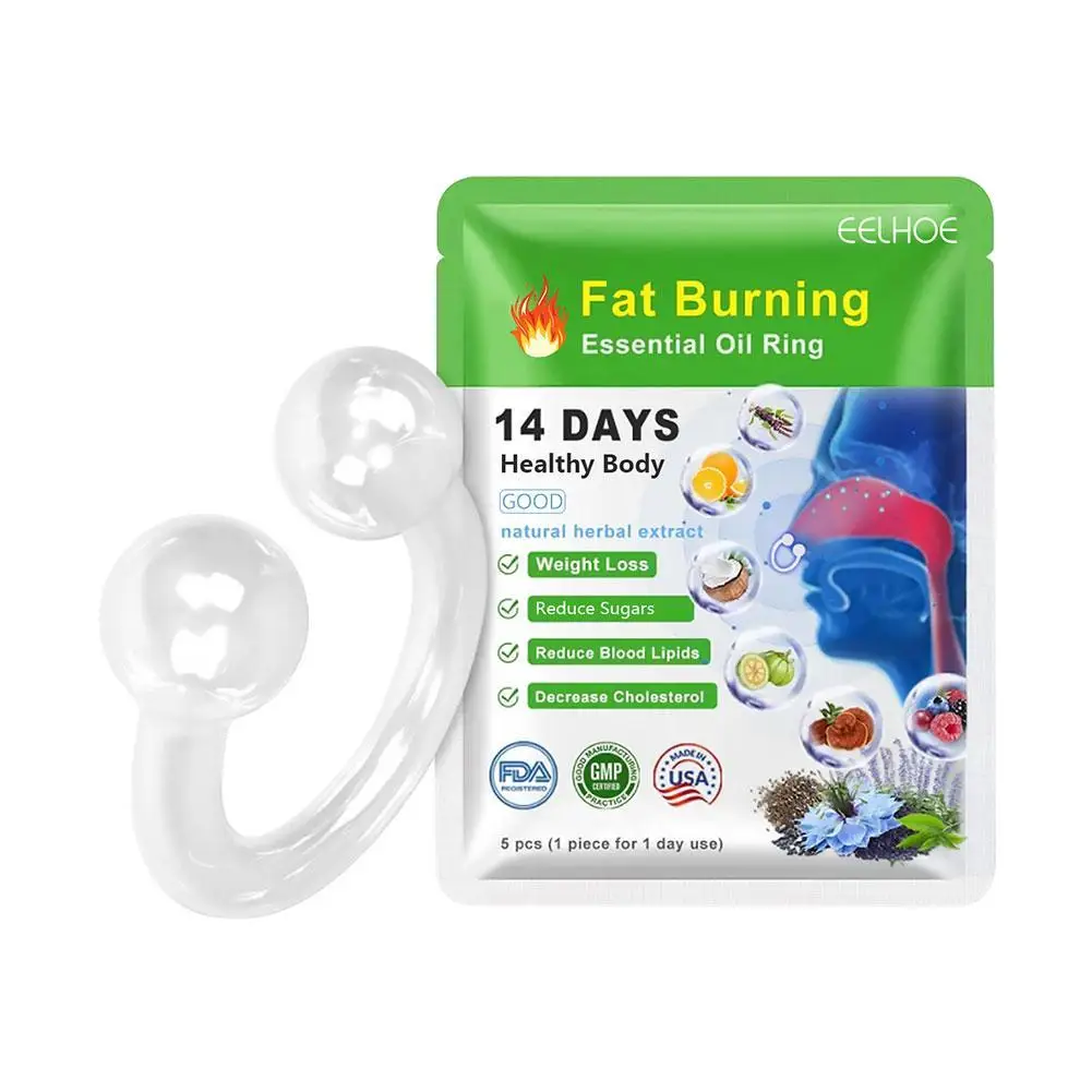 5pcs Slimming Essential Oil Nose Ring Firming Fat Burning Lose Weight