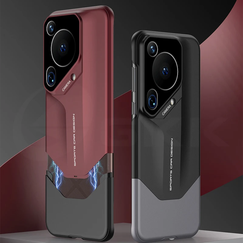 Shockproof Plastic Supercar Style Case For Huawei Pura 70 Ultra Pro Plus 2 in 1