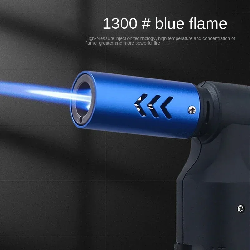 HONEST Gas Lighter Jet Butane Cigar Lighter Windproof Kitchen Tube Barbecue Metal Jewelry Welding Lighter Outdoor Gadgets ForMen 4