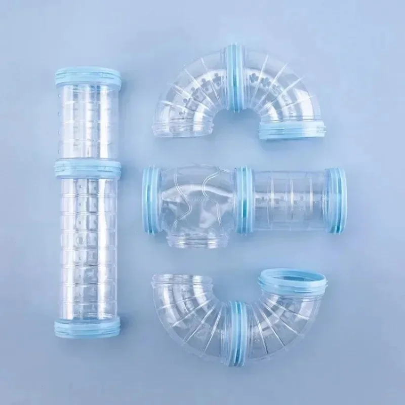Small Pet Tunnel Hamster Cage Tunnel Hamster Toy Maze Hamster Toy Maze DIY Remodeled Cage External Tubes Tunnel Set Sports U Pipe Hamster Accessories Pipeline Chinchillas Supplies