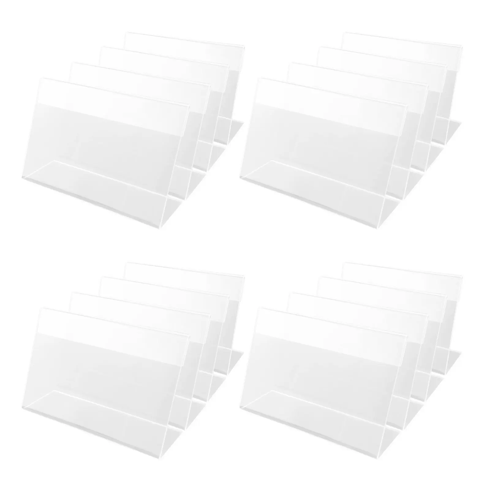 30Pcs 아크릴 가격표 선반 라벨 홀더 6x4cm 투명 플라스틱 소매 디스플레이 태그 슈퍼마켓 매장 가격 정리함