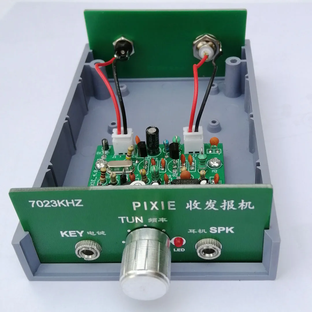 Super Pixie CW Kurzwellen-Transceiver-Maschine kompletter Satz von Teilen mit Shell 7023kHz für Modul platine Arduino