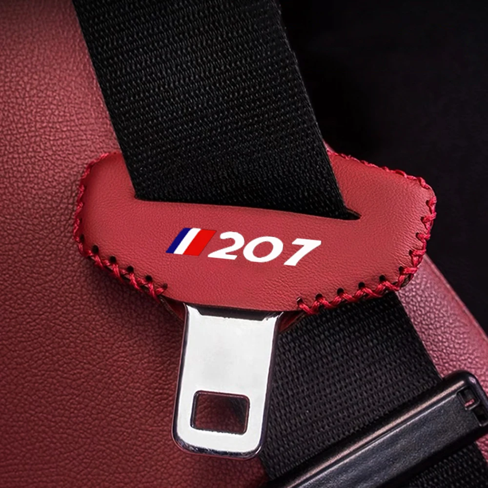 2pcs Car Seatbelt Buckle Cover Anti-scratch Protector Safety Belt Buckle Guard Car Accessories Interior for Peugeot 207 car accessories,seat belt covers,seat belt protection,seat belt protector,car seat belt accessory