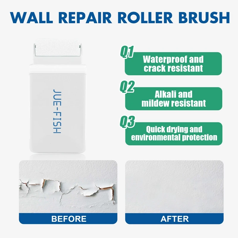 100g Wall Paint Brush Mini Paint Roller Small Beauty Repair Wall Patching Paste Colorful Graffiti Repair Renovation