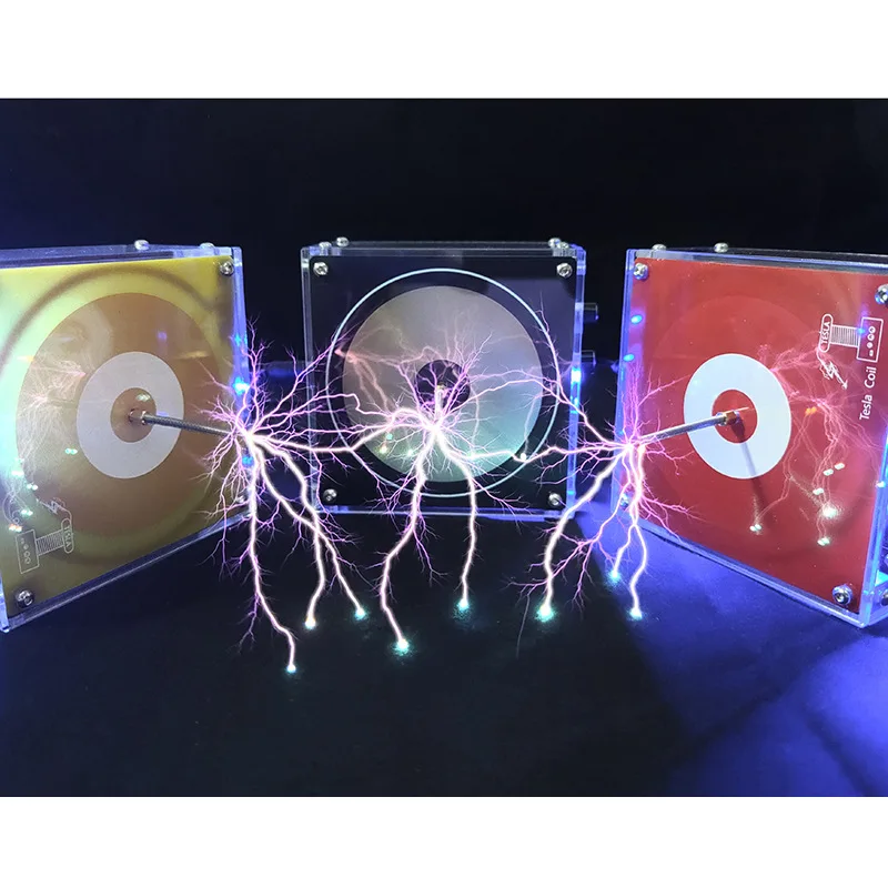 Bluetooth Music Tesla Coil Arc Plasma Loudspeaker Wireless Transmission Experiment Desktop Toy Model SSTC SS02
