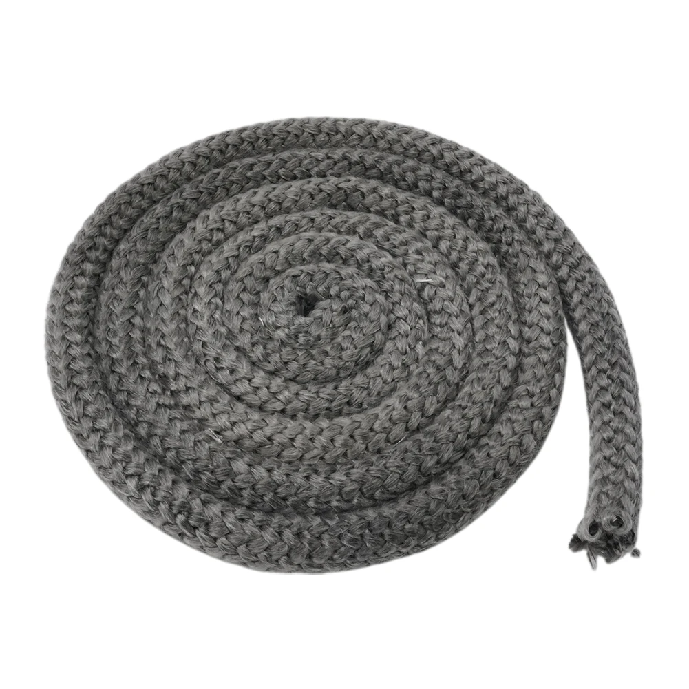 18/20mm Black Gasket Cord Stove Door Fireplace Cord 2m Fiberglass High Temperature Woodburner Sealing Rope Replacement