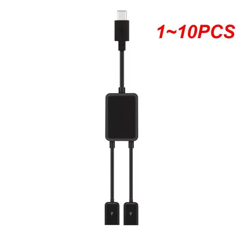 

1 ~ 10 шт. кабель-концентратор с Micro USB / Type C на 2 OTG с двумя портами, Y-образный разветвитель, адаптер-преобразователь Micro-USB Type-C для планшета, мыши Android