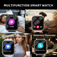 1.83'' Waterproof Smart Watch with Message Answer Call Sleep Monitoring Sports Pedometer Information Alerts For iPhone Android 5