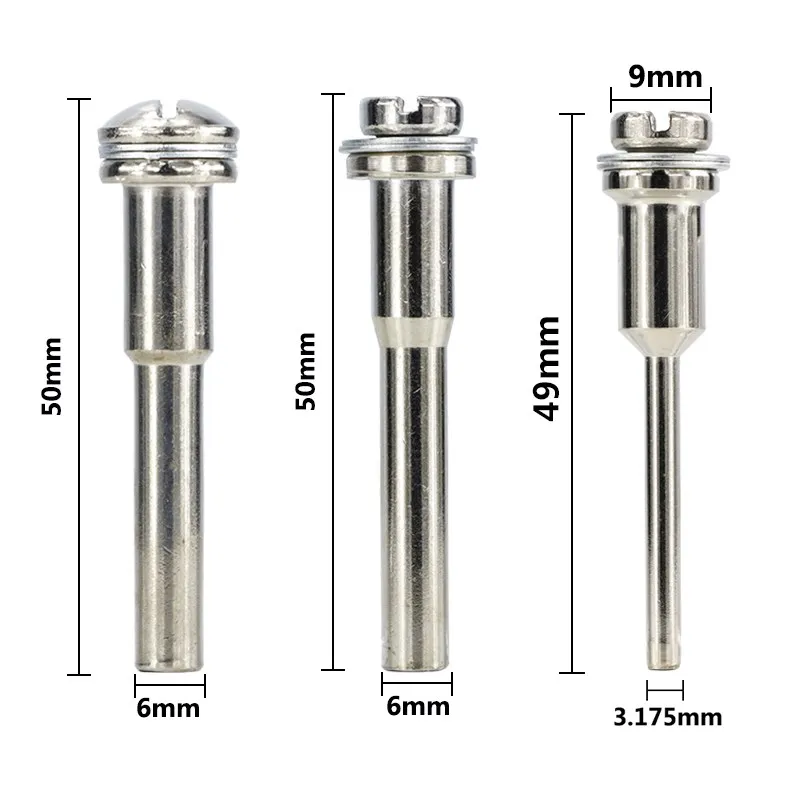 XCAN 섕크 연마 휠 맨드릴 세트, 절단 디스크 연장 로드, 드레멜 회전 공구용 연결 로드, 3.175mm, 6mm, 5 개