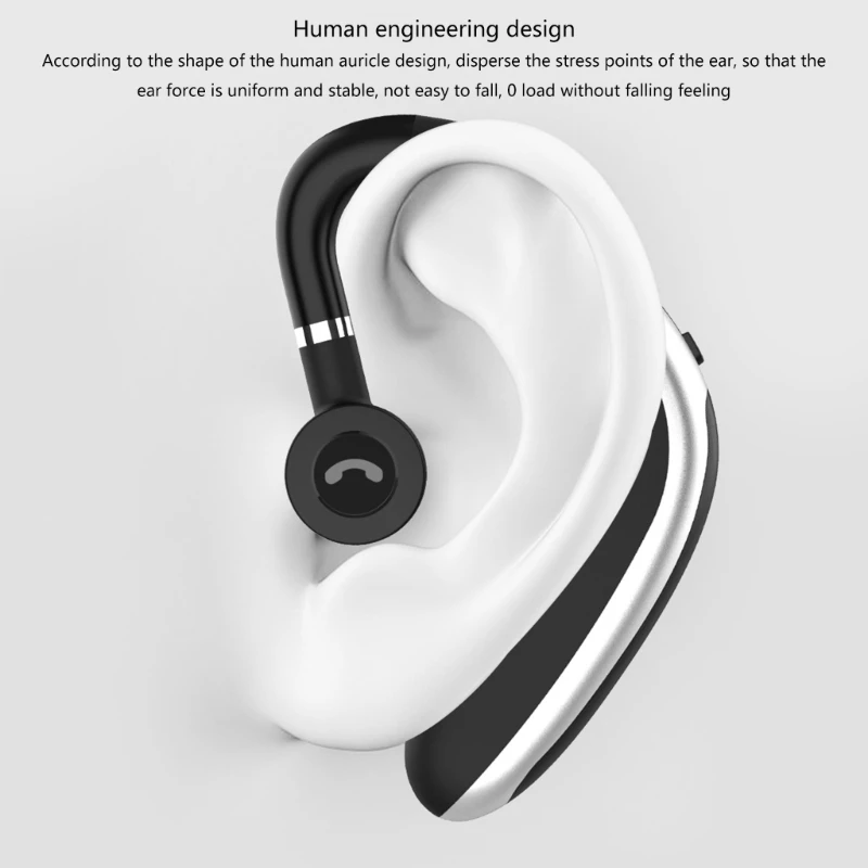호환 5.0 이어폰 헤드폰 핸즈프리 Earloop 무선 헤드셋 D46B