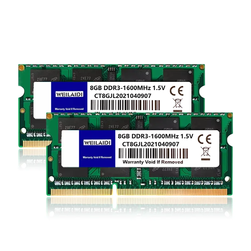 노트북 메모리 RAM 업그레이드 DDR3 DDR3L 2GB 4GB 8GB 1066 1333 1600MHz SODIMM 204핀 PC3L-10600 12800