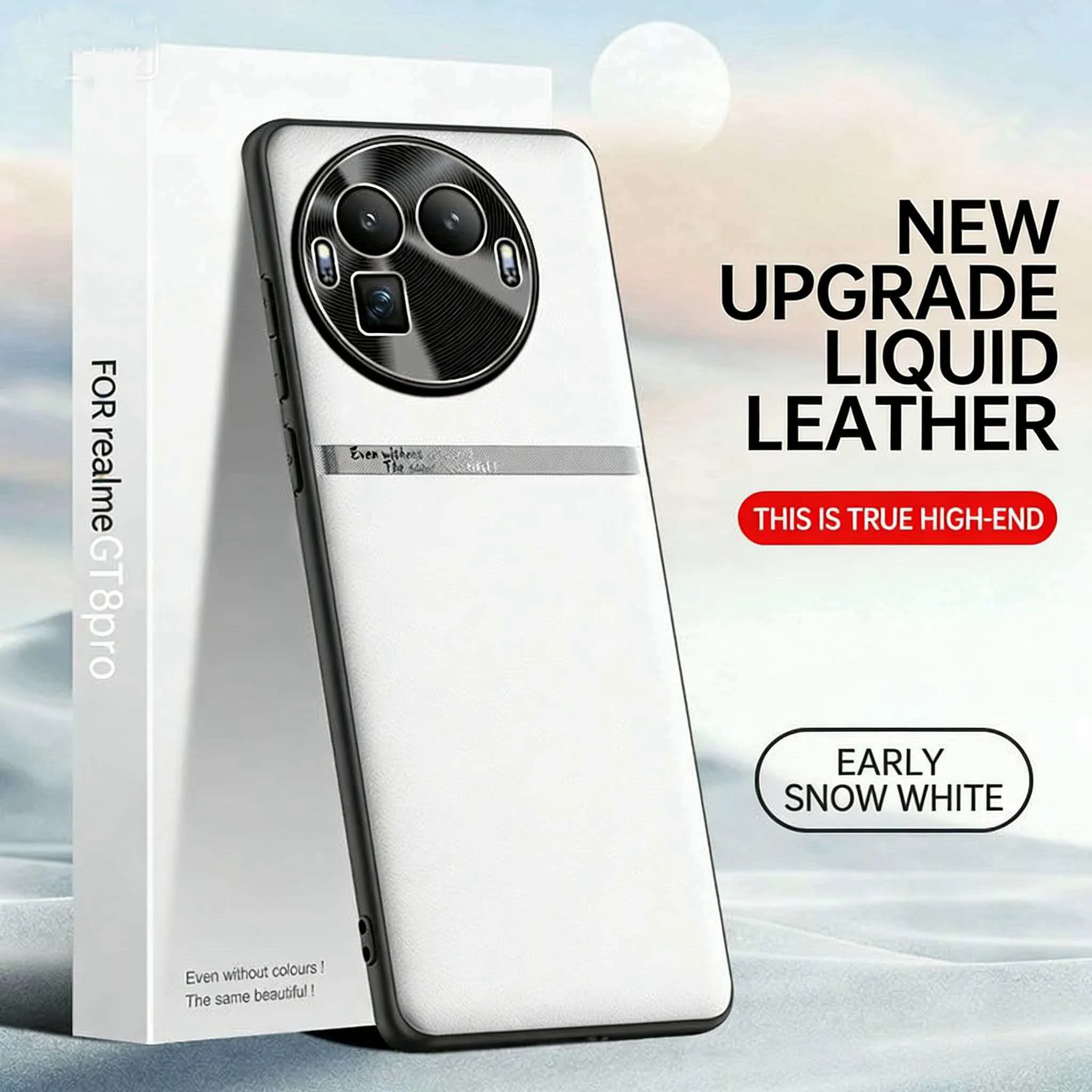 Premium PU Leather Case with Dual-Pigment Lens Protection and Full Camera Coverage