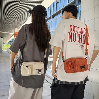 Workwear Style Design, Single Shoulder Bag, Multifunctional Lightweight Chest Bag,сумка Мужская На Плечо Sports Crossbody Bag, 1