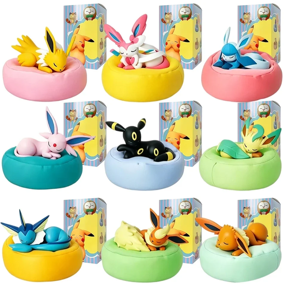 Anime Eevee Multi-Form Series Blind Box Collectible Figures - Mystery Cartoon Dolls and Gifts