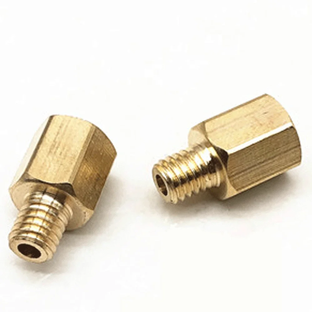 M6 M8 M10 1/8" 1/4" BSP Female To Male Straight Brass Pipe Connector Coupler Nipple Compression Union Fitting Lubrication Oil pipe fitting