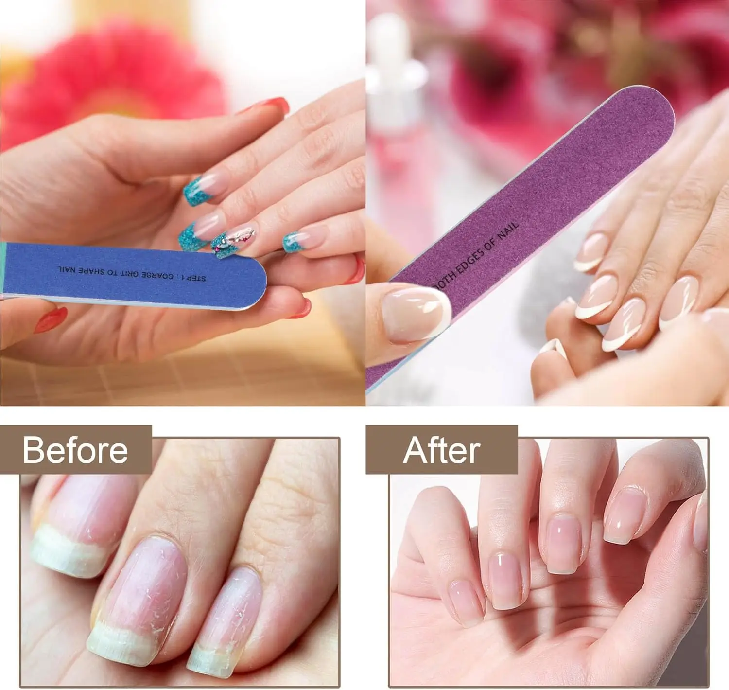 7 Sides Nail Files Professional Polisher For Nail Art Manicure Polishing Block Accessories Cream Tools