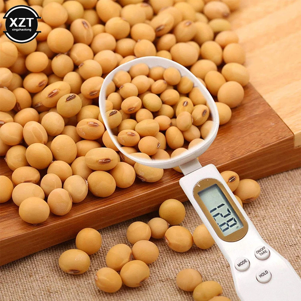 Portable Kitchen Scale Spoon LCD Digital Measurement Adjustable Weighing Spoon 0.1g-500g Food Measuring Coffee Sugar Powdered