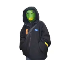 Маска с головой зеленой рыбы, игрушка, скульптура из песка, игра в странную крышку головы зеленой рыбы — изображение 5