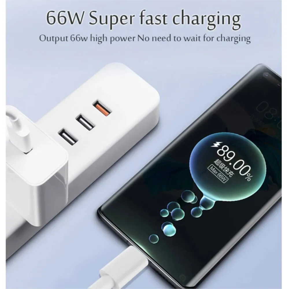 YOCPONO New Macaron Silicone Liquid 66W Super Fast Charging For Android TypeC Phone Charging Cable