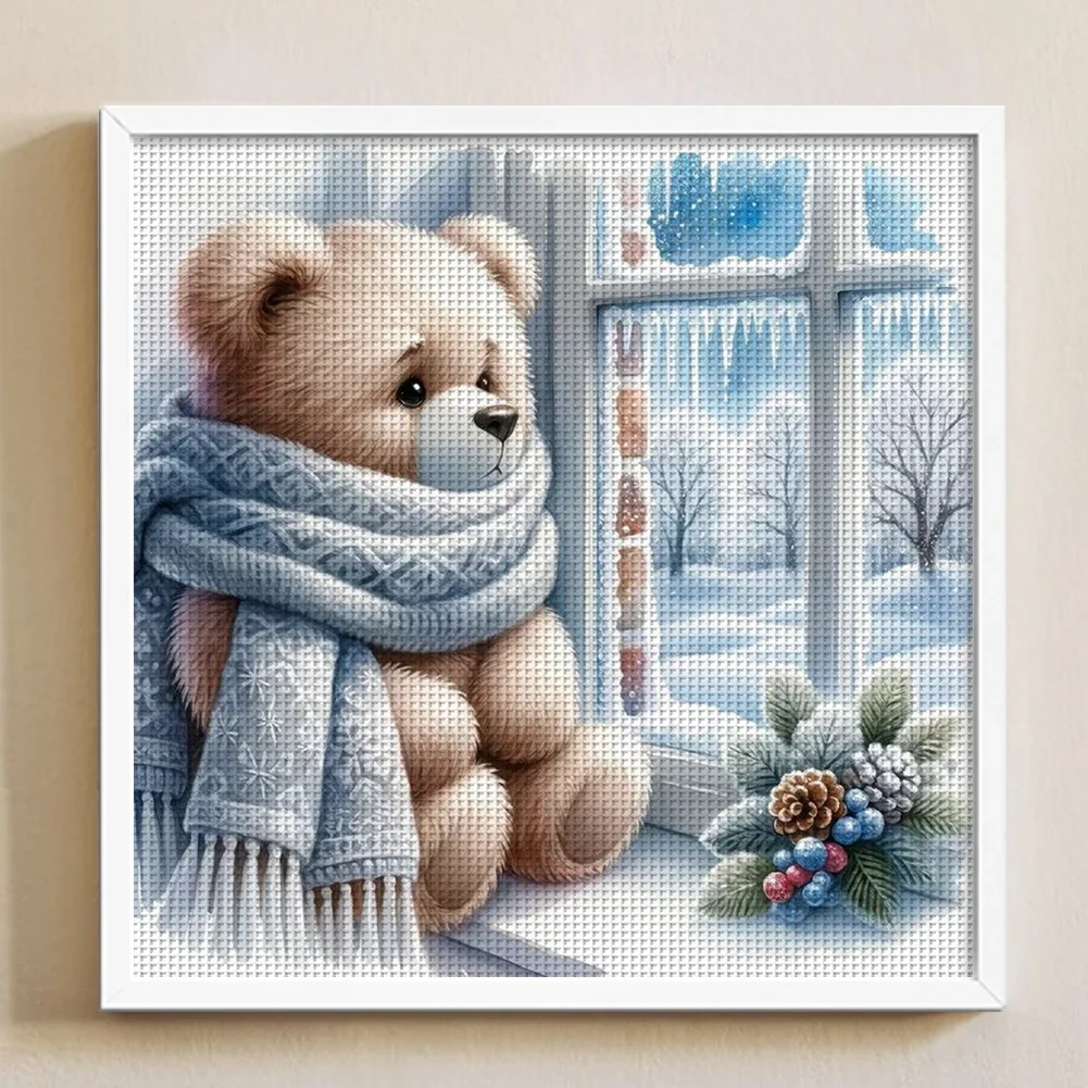 Cartoon Full Embroidery Eco-cotton Thread 11CT Printed Cross Stitch Kit Artwork