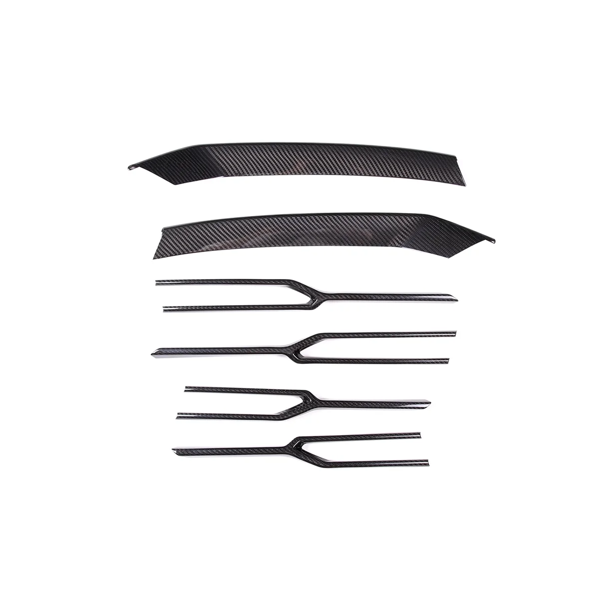 

For URUS 2018-2021 Carbon Fiber Car Front Bumper Grille Trim Front Fog Light Trim Sticker Accessories