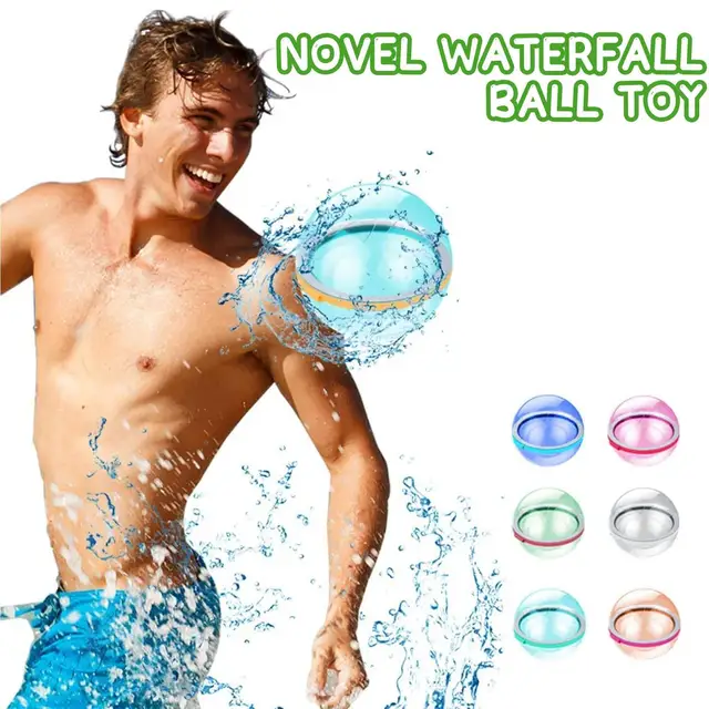 Splash Water Balloons Balls Reusable Water Bomb Absorbent Ball Outdoor Pool Beach Play Toy Pool Party Favors Water Fight Games 2