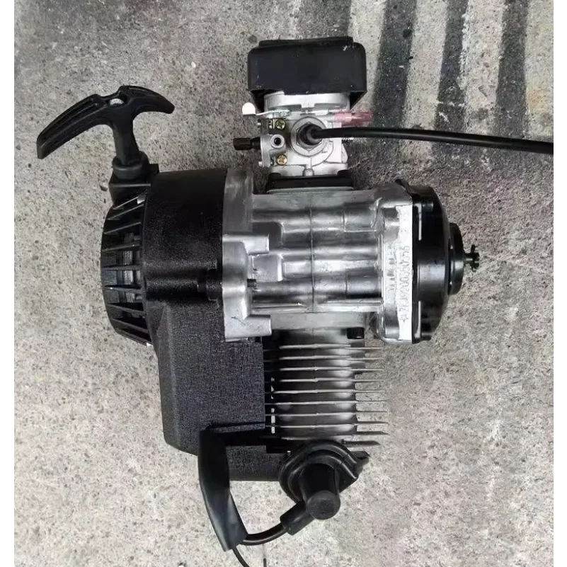 

49cc 2 STROKE ENGINE with electric start+throttle cable comp MOTOR MINI QUAD ROCKET POCKET BIKE mini quad for 25h chain