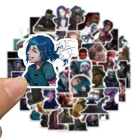50PCS Cool Cartoon Anime Arcane Game Stickers For Cars Motorcycles Water cup Children's toy Luggage Computers Sticker 2