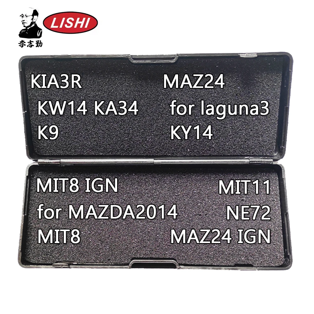 

049-067 Lishi 2 в 1 KIA3R KW14 K9 KY14 MAZ24 для Laguna3 MAZDA2014 MIT8 MIT11 MIT9 NE71R NE72 NE78 NE66 NE38 NSN14 слесарный инструмент