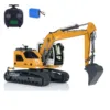 New JDM-208 1/14 R920 RC Hydraulic Excavator Metal Remote Control Digger Model ST8 Light Painted Finished Truck Cars Vehicle 2
