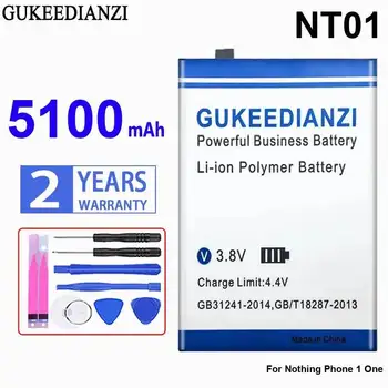 Batteria per cellulare ad alta compatibilità per Nothing Phone 1 One 5100mAh, buone prestazioni a basse temperature NT01