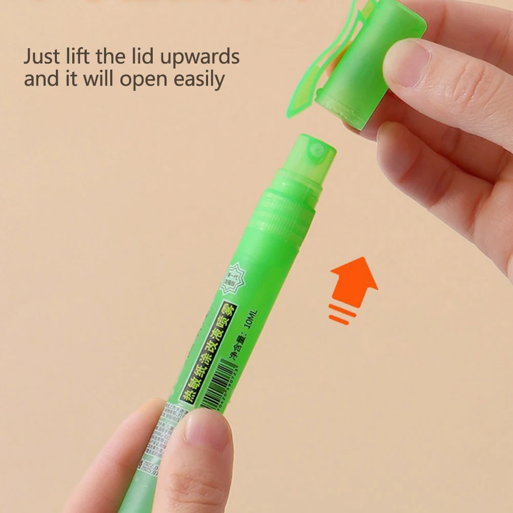 개인 정보 보호 스프레이 펜 감열지 수정기 데이터 보호 개인 정보 보호 수정액 휴대용 익스프레스 도구