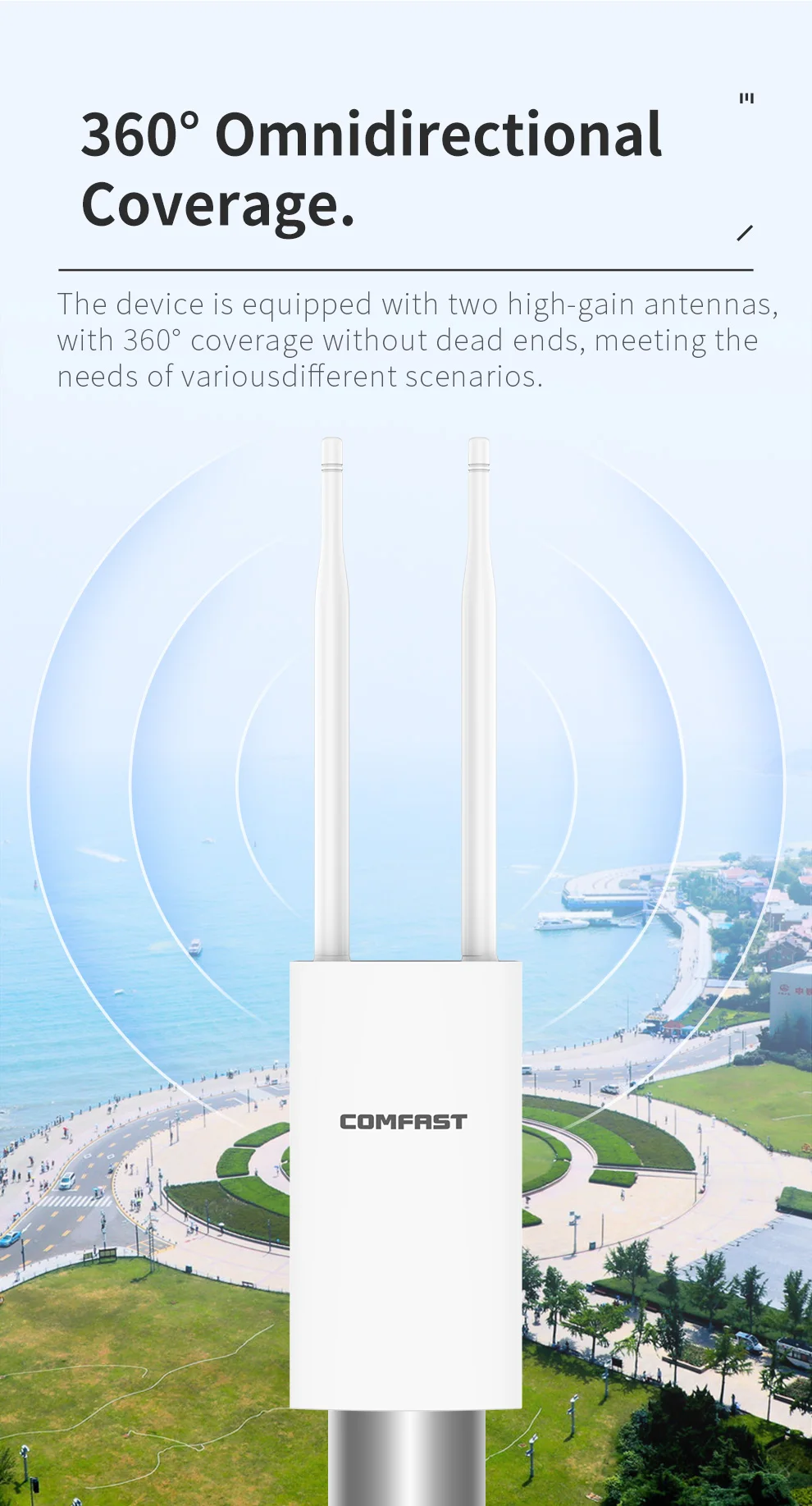 internet wifi signal booster Outdoor WiFi Repeater AC1200 Router Amplifier Wi Fi Booster Outdoor AP Wi-Fi Extender WIPS Weatherproof 2.4G+5GHz Access Point wifi amplifier for laptop