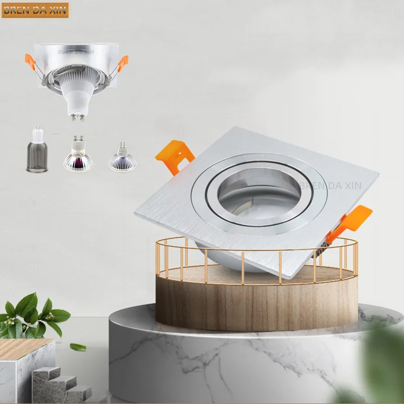 교체 가능한 램프 홀더 세이코 알루미늄 스포트 라이트 화이트 블랙 싱글 및 더블 헤드 GU10 튜브 홀더 MR16 천장 램프 홀더