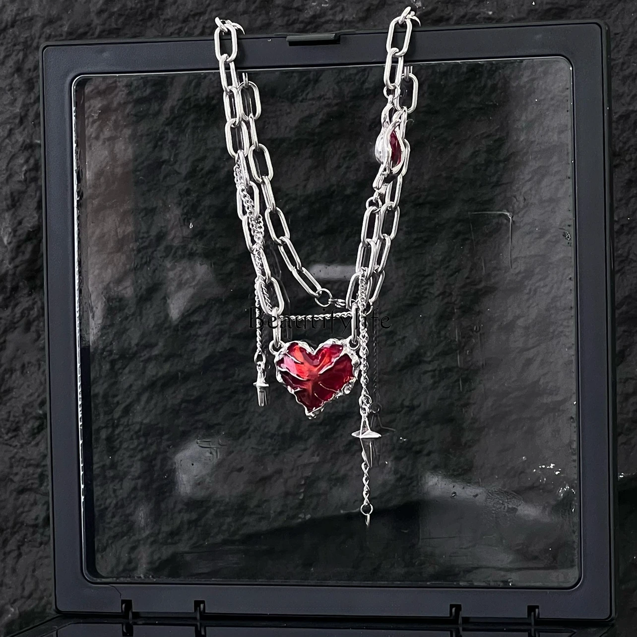 

Locked Love Street Dark Special-Interest Design High-Grade Cold Wind Trend