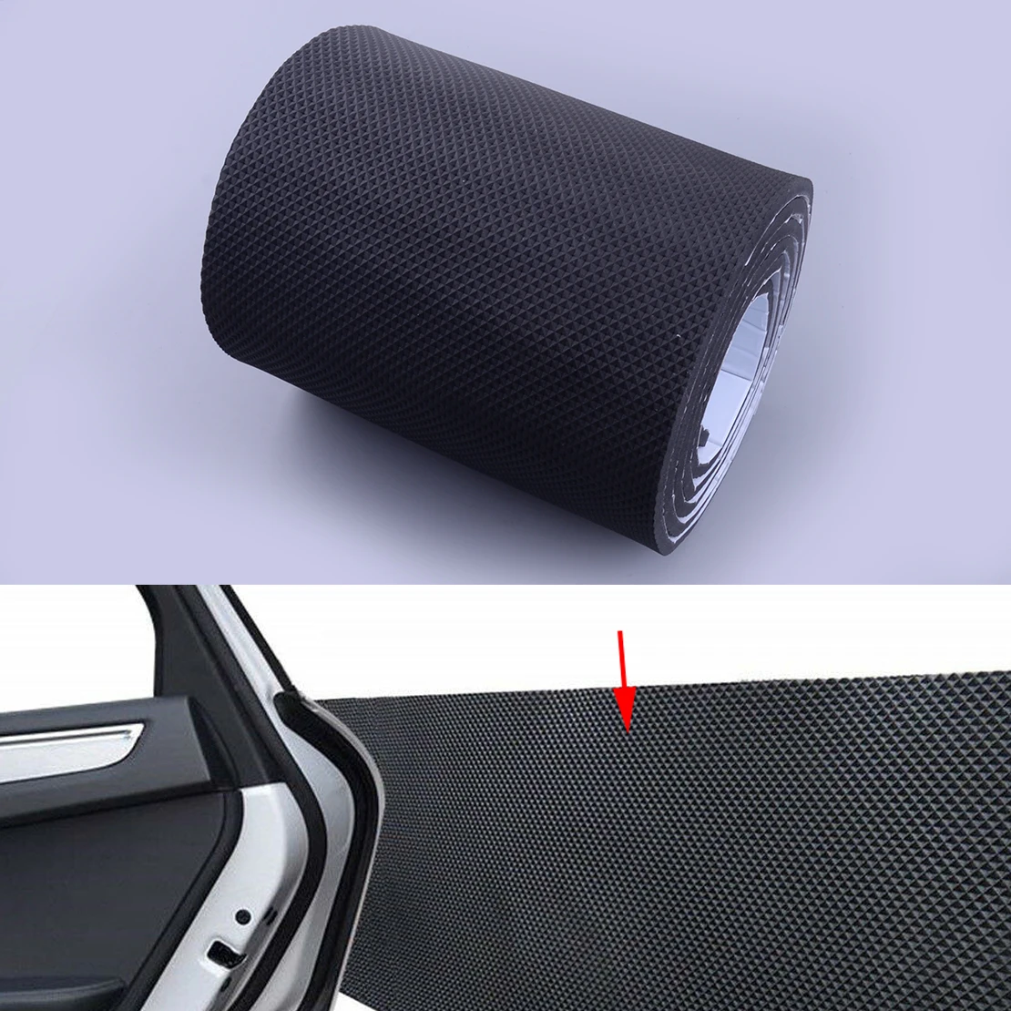 2m 6mm Thickness Self Adhesive Car Door Bumper Garage Wall Protector