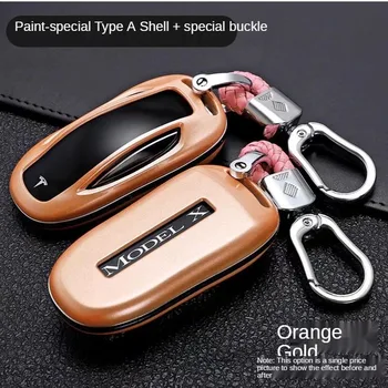 Custodia per chiave Auto in fibra di carbonio per Tesla Model X Y Model 3 S Holder telecomando Fob Shell portachiavi accessori Auto - Custodia per chiave Auto in fibra di carbonio per Tesla Model X Y Model 3