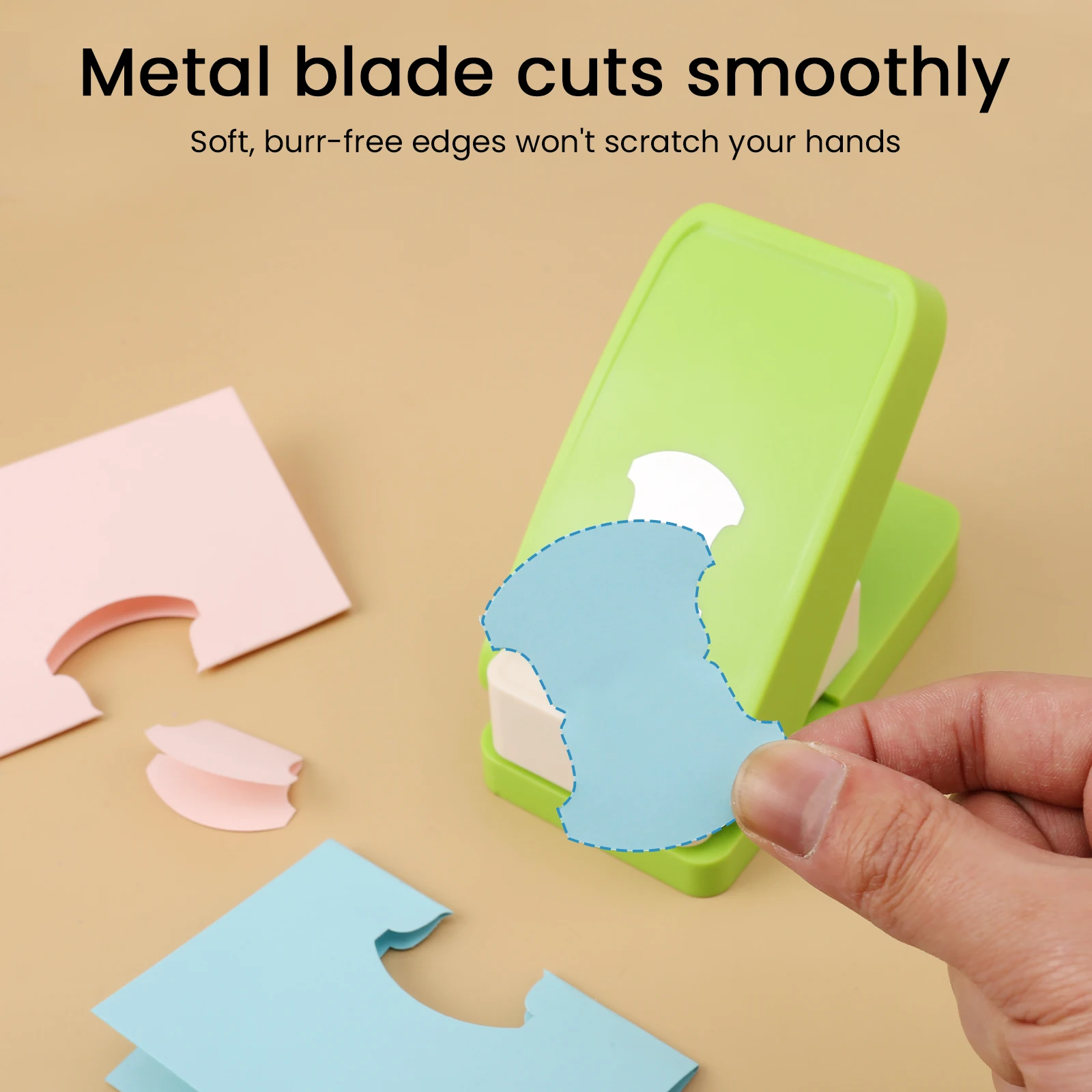 Paper Punch Hole Punching Tools Paper Craft Punch Whale Tail Tab Punch for Calendars Planners or Albums Ideal for Bullet Journals Bible Tabs