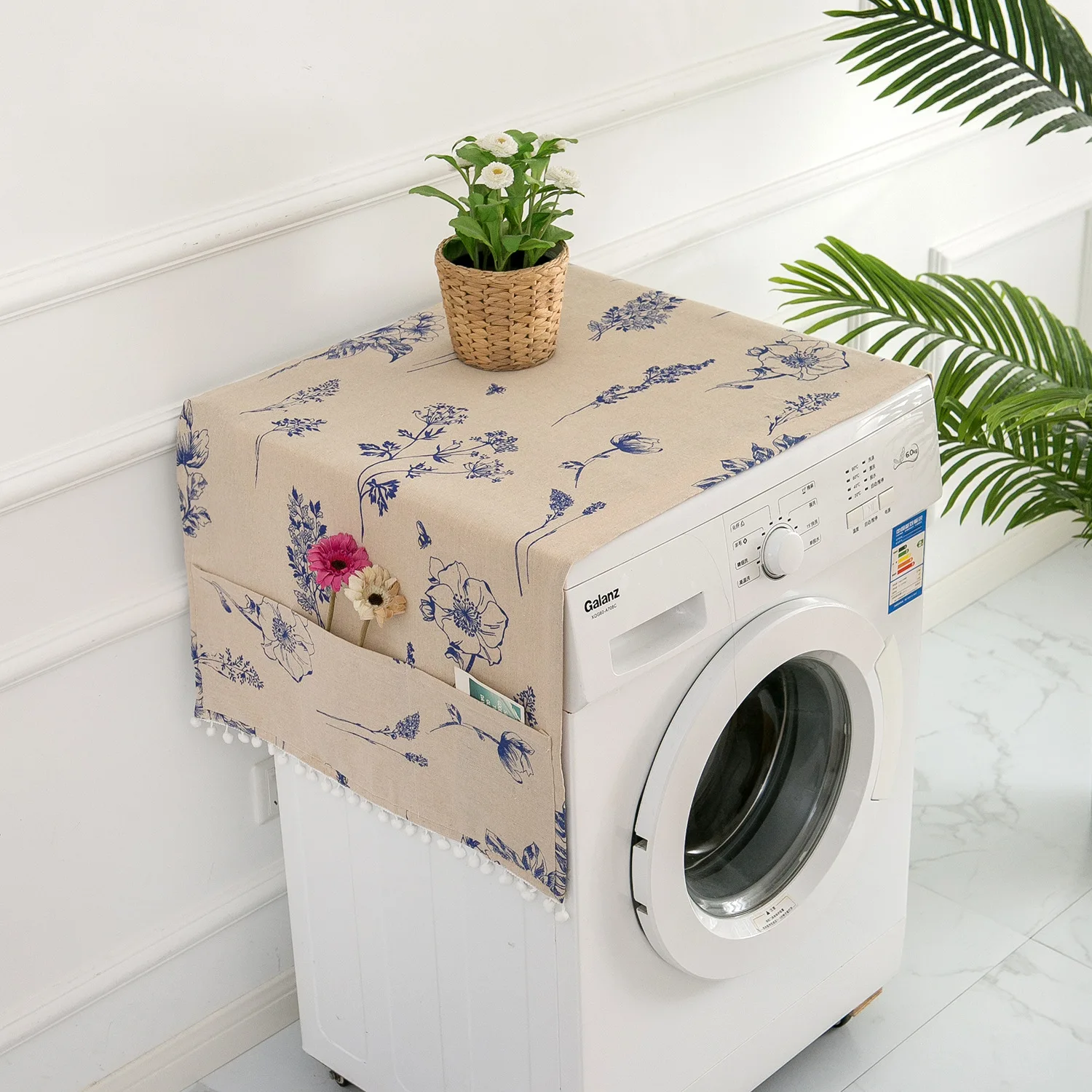 Dust Covers Washing Machine Covers Refrigerator Dust Protector Multi-purpose Household Dust Covers Cleaning with Pocket Storage - 6